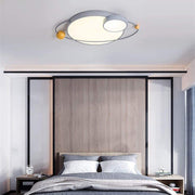 Circle Globe Flush Mount LED Ceiling Light – Dimmable Modern Design