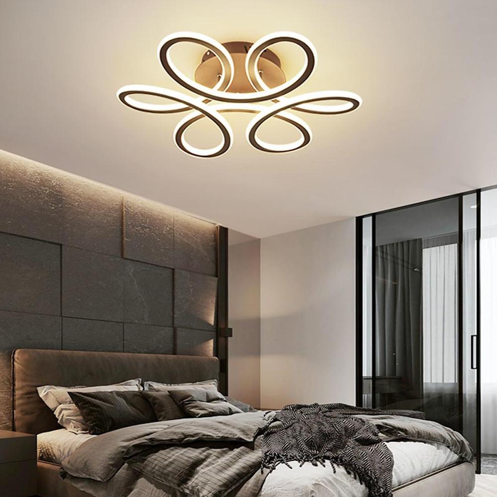 Swirl Flower Dimmable LED Flush Mount Ceiling Light - Aluminum