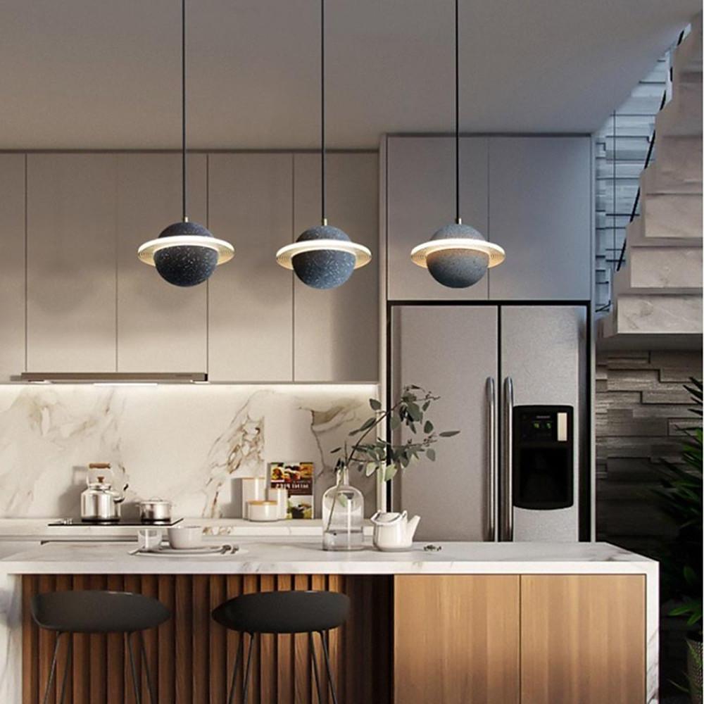 Modern Acrylic Pendant Light with Adjustable Chain LED Ceiling Lamp