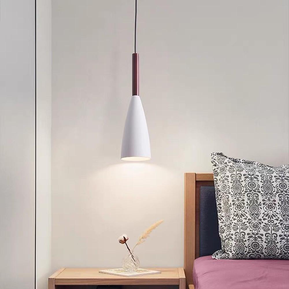 Modern Cone Pendant Light Metal LED Minimalist Island Lamp