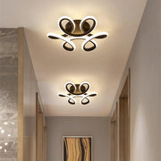 Geometric Flower LED Flush Mount Ceiling Light Modern Metal Fixture