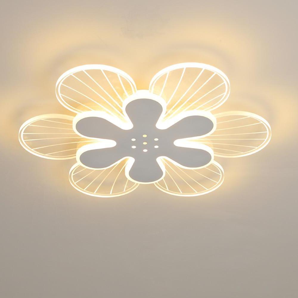 Modern Geometric Flower LED Flush Mount Ceiling Light - Dimmable