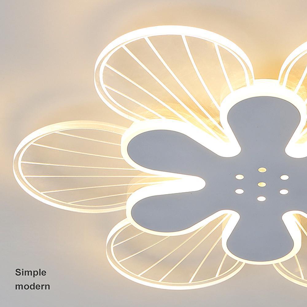 Modern Geometric Flower LED Flush Mount Ceiling Light - Dimmable