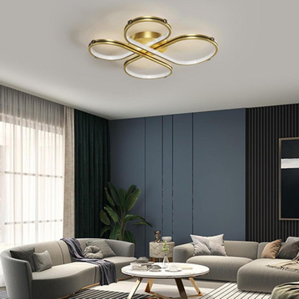 Circle Flower LED Flush Mount Ceiling Light - Dimmable Modern Design