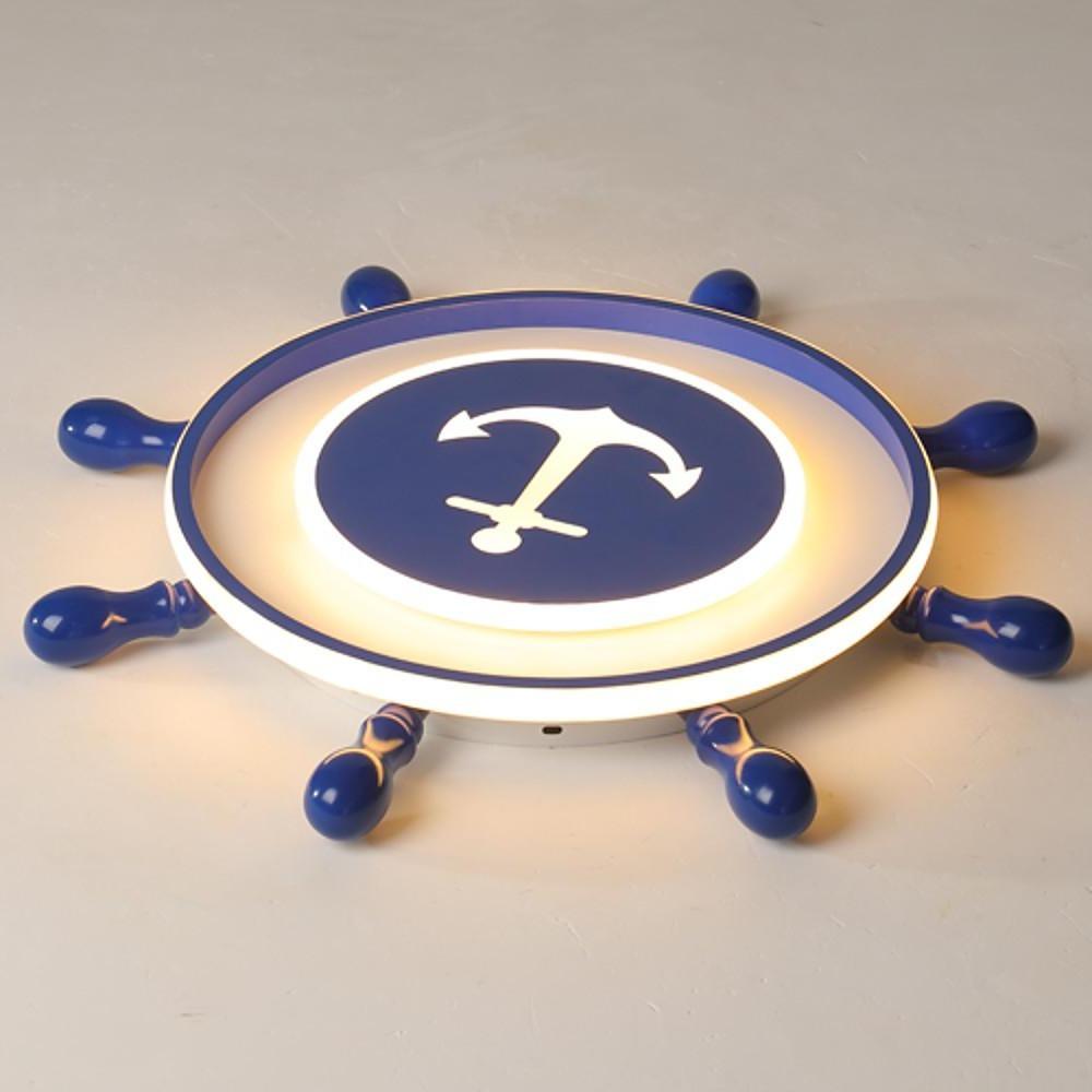 Anchor Insignia Flush Mount LED Ceiling Light – Contemporary Kids Room