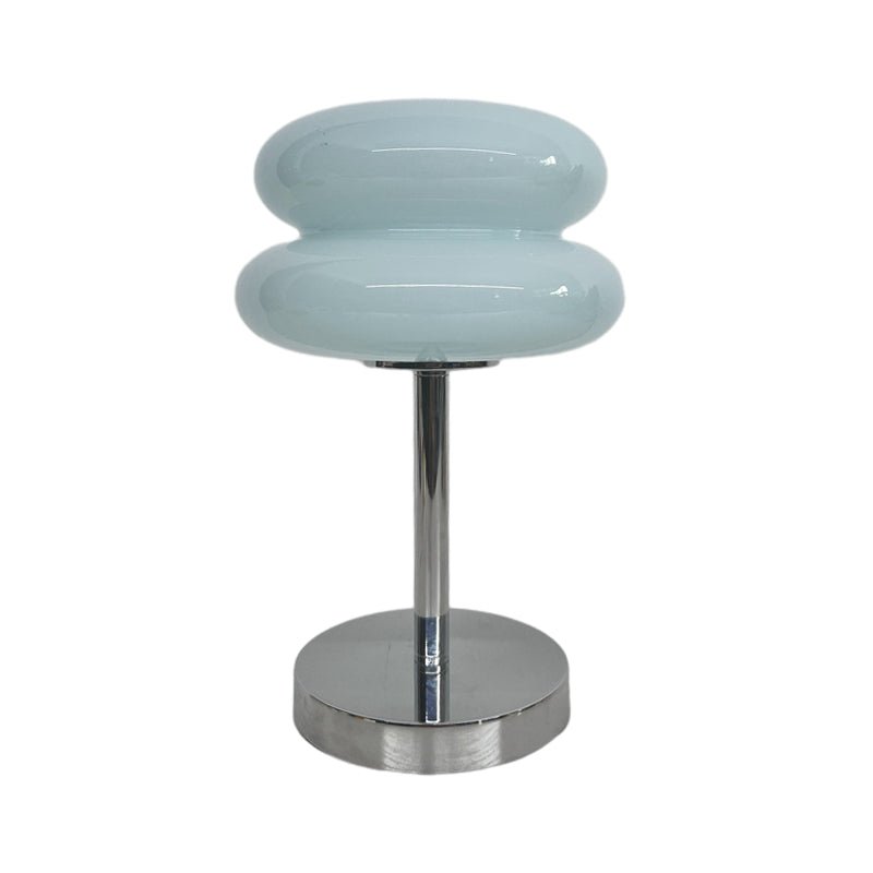 Modern Glass Table Lamp with USB Charging & Warm LED Light