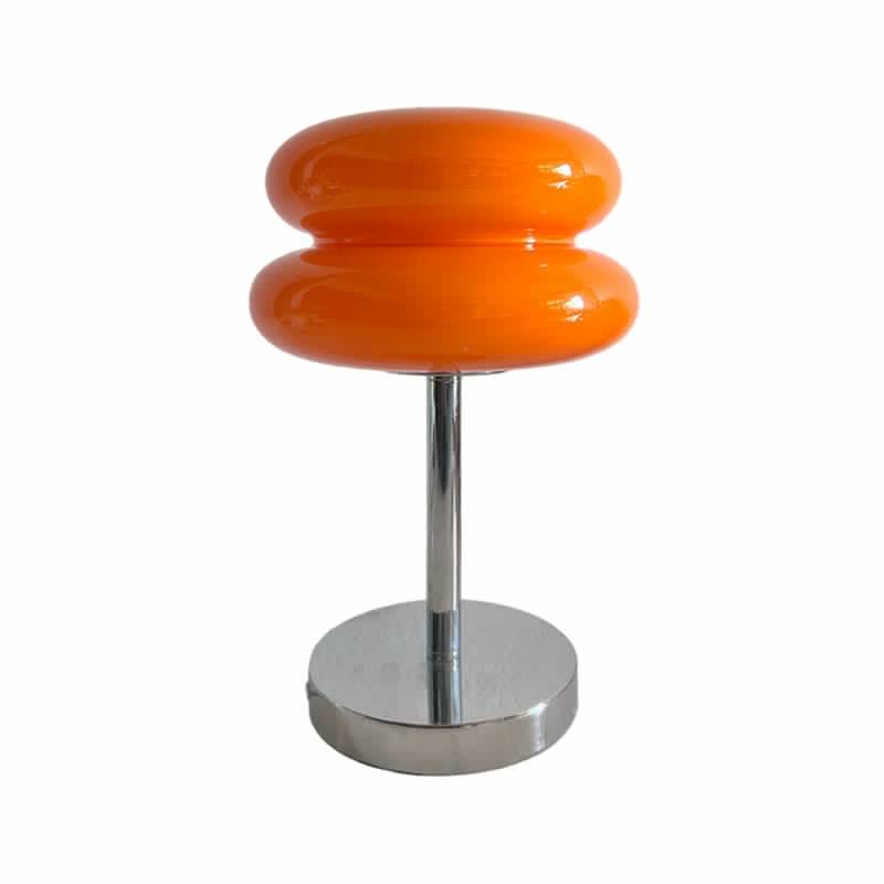 Modern Glass Table Lamp with USB Charging & Warm LED Light