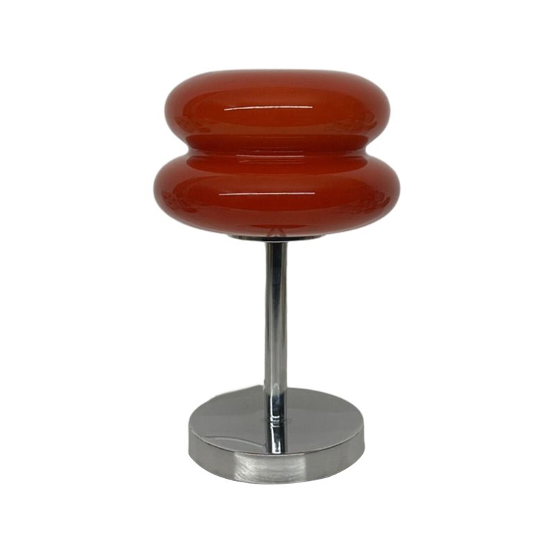 Modern Glass Table Lamp with USB Charging & Warm LED Light