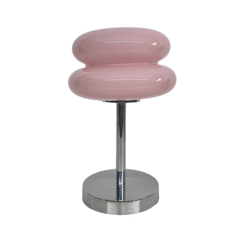 Modern Glass Table Lamp with USB Charging & Warm LED Light