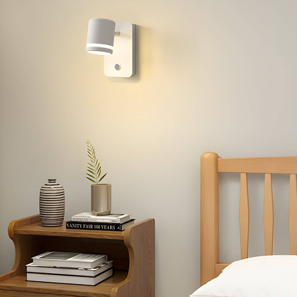 USB Rotatable Magnetic LED Wall Light with Built-in Charging Port