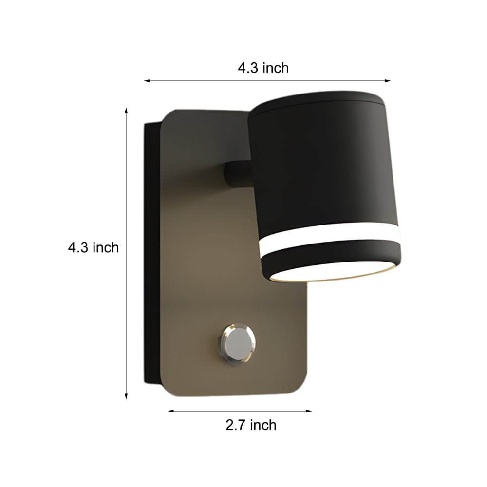 USB Rotatable Magnetic LED Wall Light with Built-in Charging Port