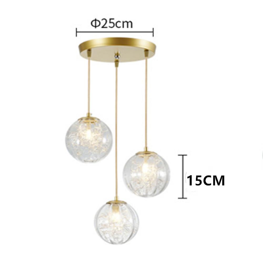 Nordic Glass Globe Pendant Light — Modern Artistic Ceiling Fixture