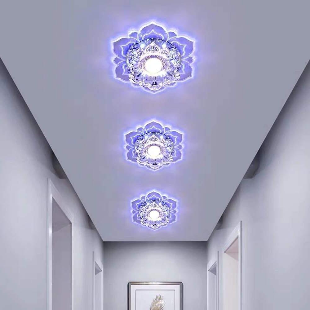 Floral LED Flush Mount Ceiling Light - Modern Acrylic Kids Bedroom