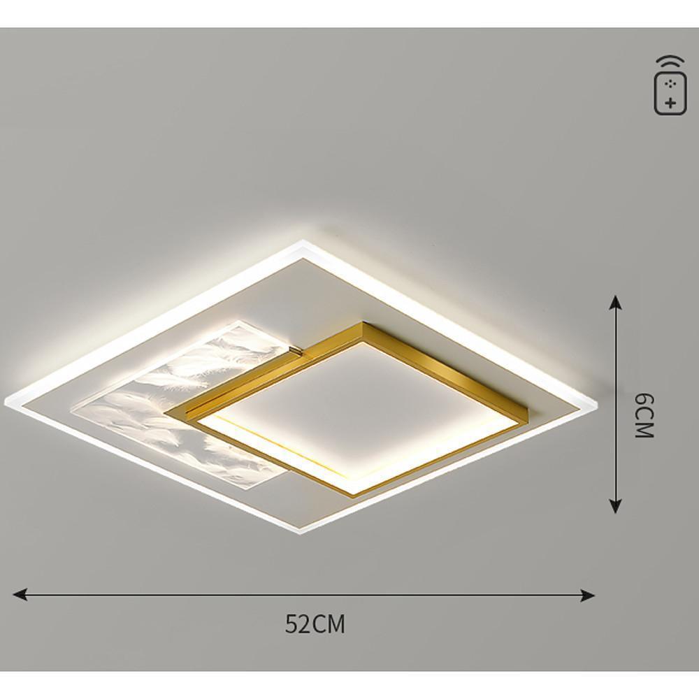Modern Geometric Metal LED Flush Mount Ceiling Light