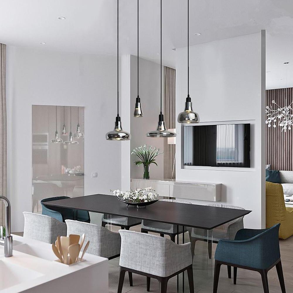 Modern Glass Pendant Light Nordic Industrial Ceiling Fixture