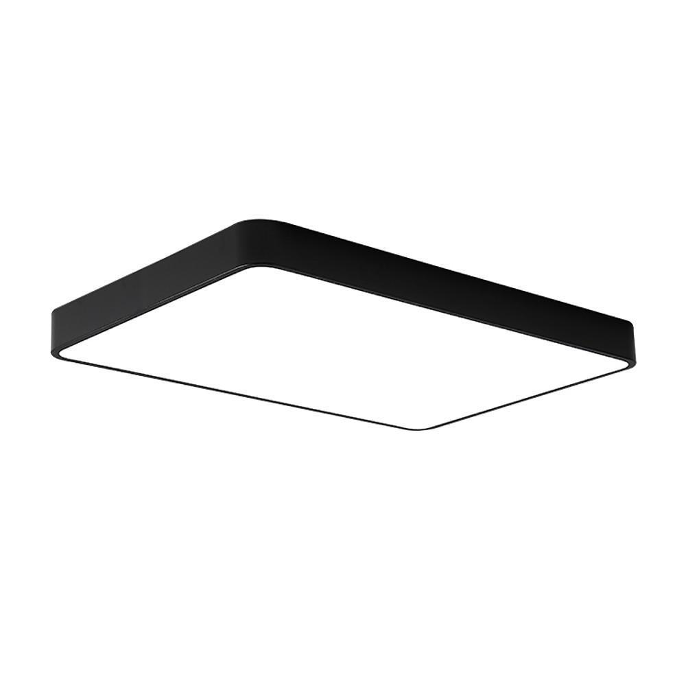 Modern Square LED Flush Mount Ceiling Light – Metal & PVC