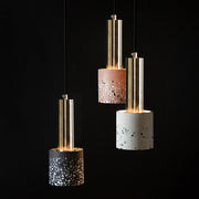 Cylinder Concrete Pendant Light Nordic Modern Single Light
