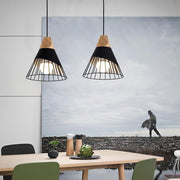 Modern Metal Cone Pendant Light – Nordic Industrial Hanging Fixture