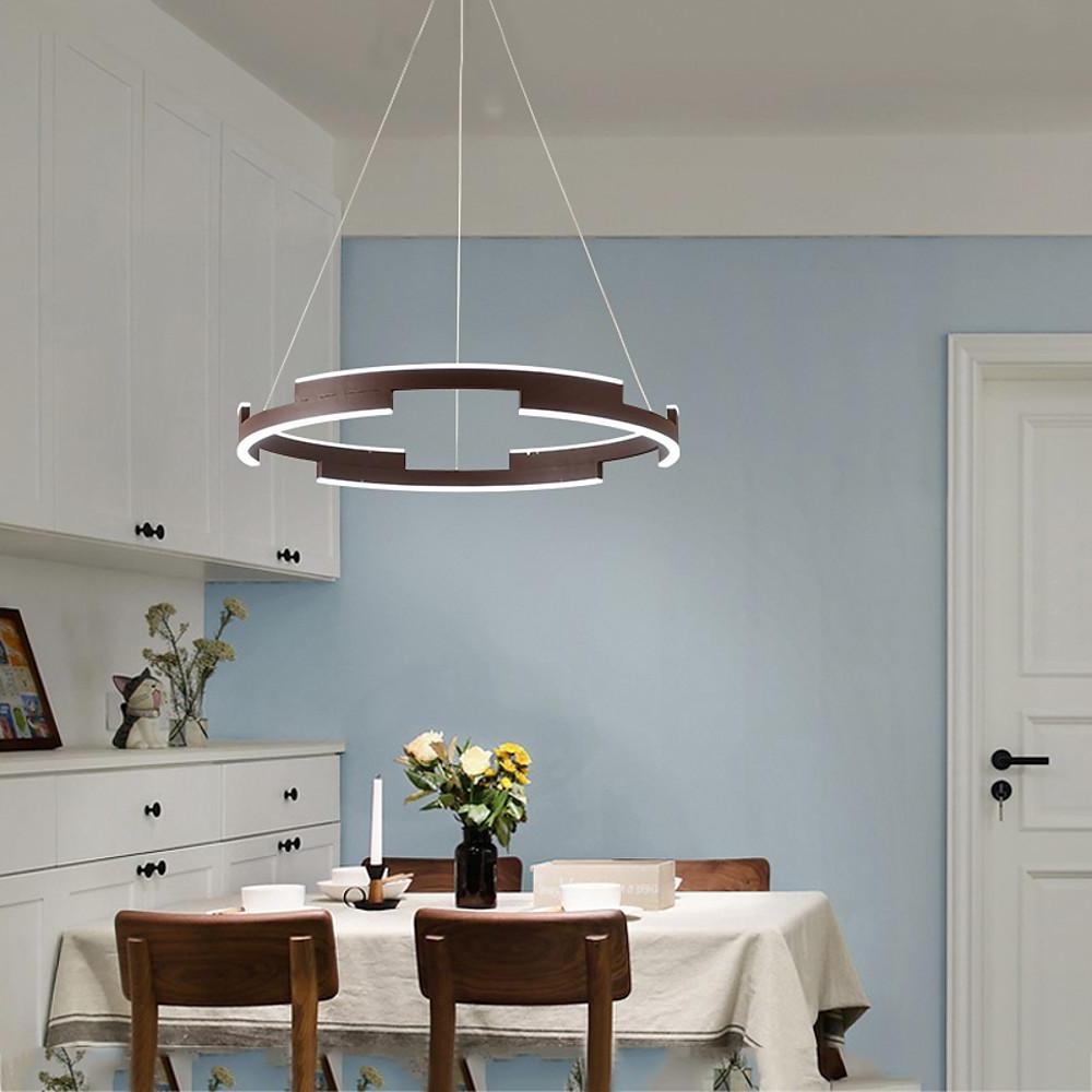 Circular LED Chandelier Modern Metal Ring Pendant Light