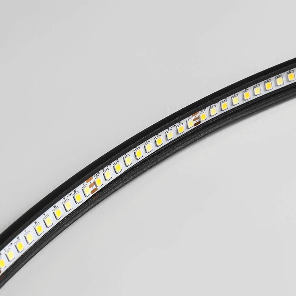 Modern Abstract Dual Circle LED Flush Mount Ceiling Light