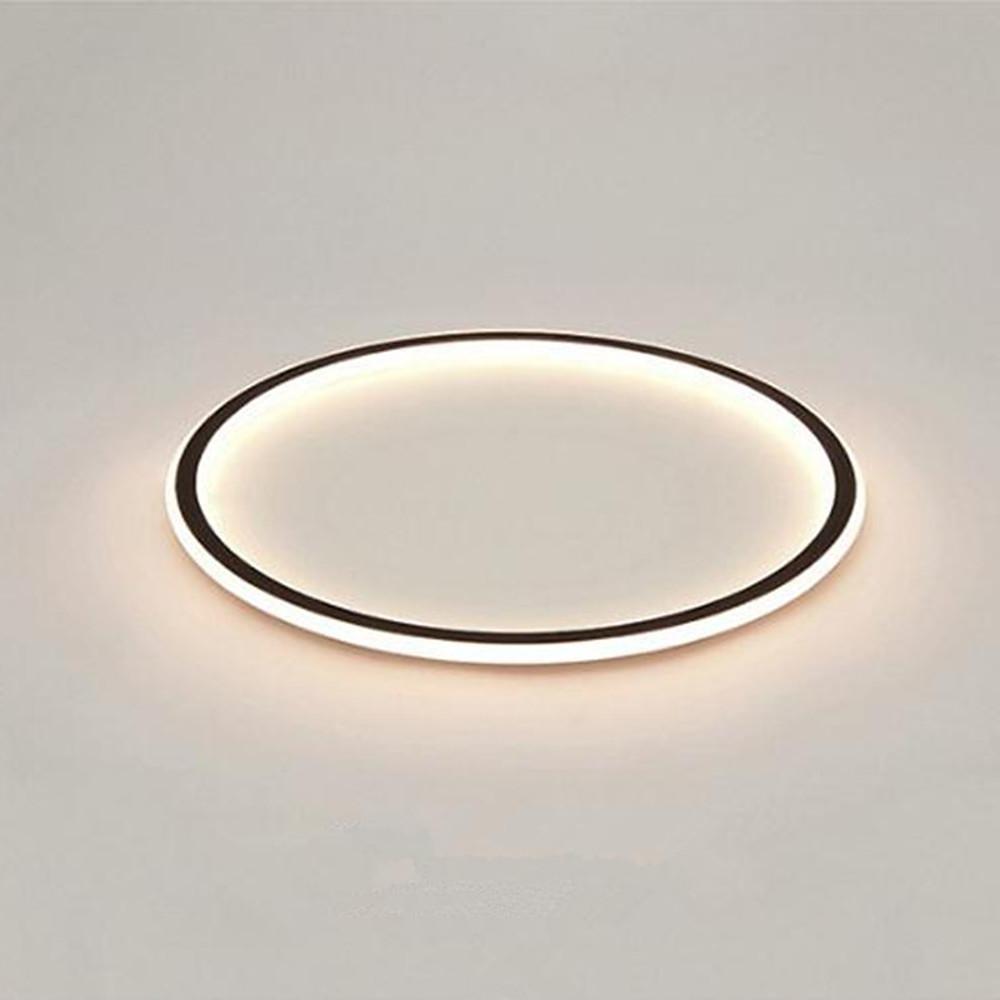 Modern Geometric Flush Mount LED Ceiling Light - Acrylic & Metal