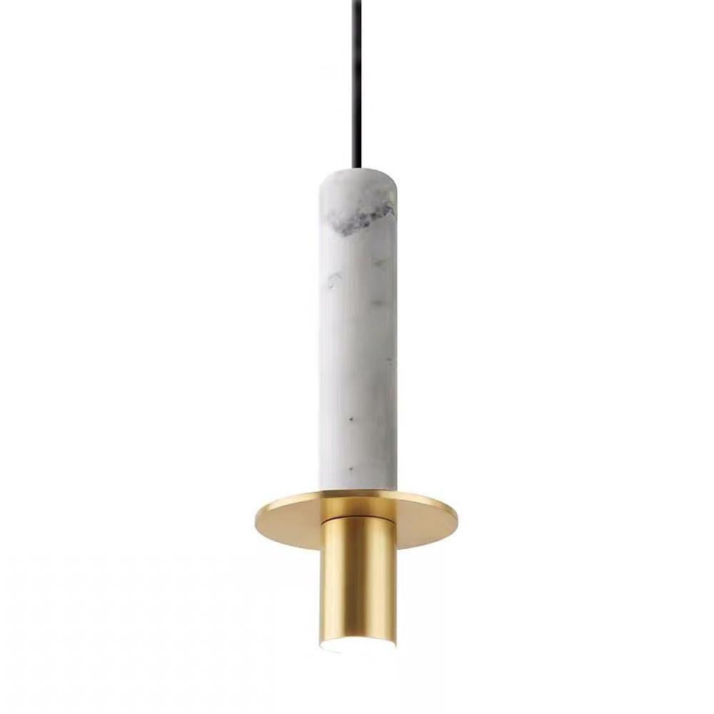 Classic Cylindrical Glass Pendant Light with LED