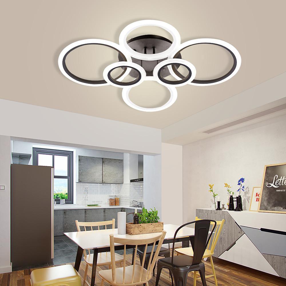 Modern Circular Aluminum Flush Mount LED Ceiling Light