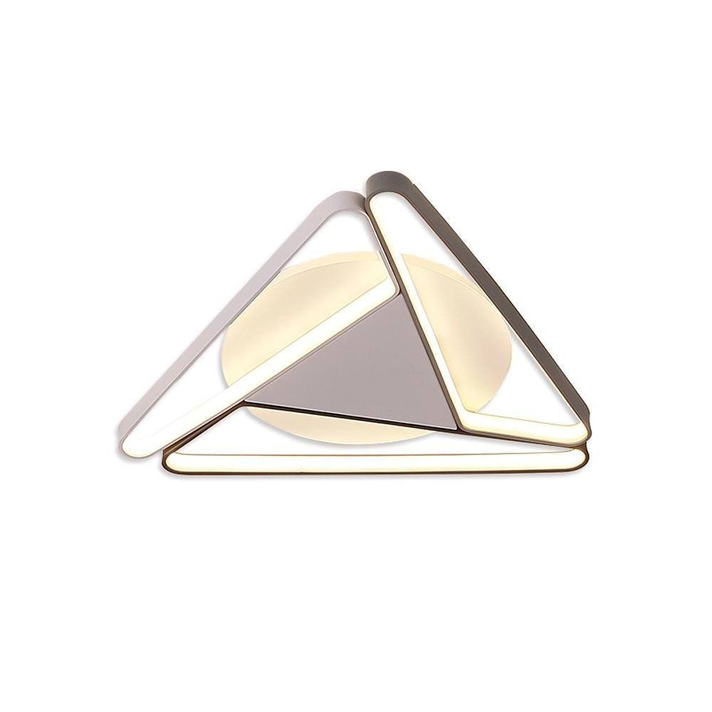 Geometric LED Flush Mount Ceiling Light Modern Metal & PVC