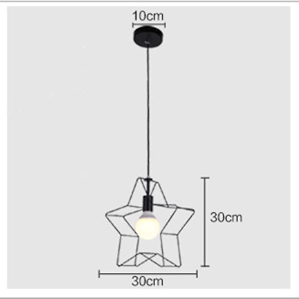 Modern Star Pendant Light Metal Ambient Lighting Fixture