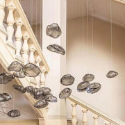 Industrial Glass Bubble Staircase Pendant Light
