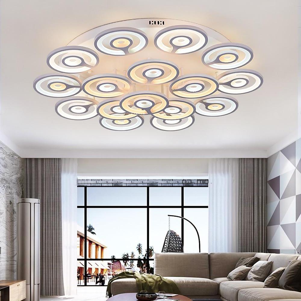Modern Flower Geometric LED Flush Mount Ceiling Light