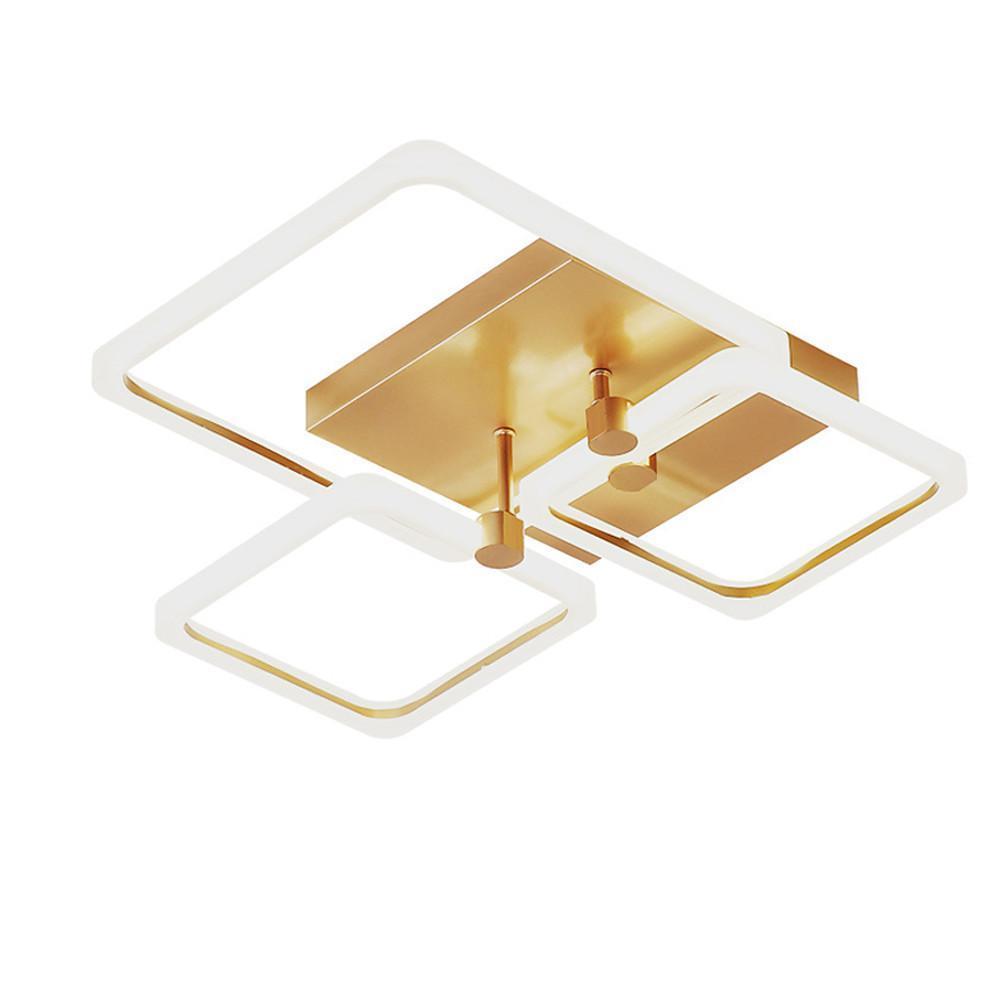 Modern Dimmable LED Flush Mount Ceiling Light with Acrylic Squares