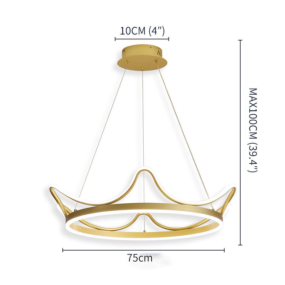 Geometric Metal Pendant Light | Nordic Style LED Chandelier