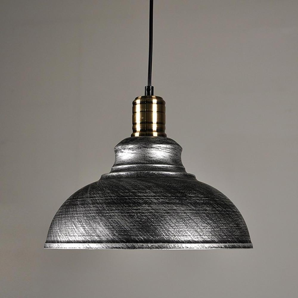 Industrial Metal Pendant Light with Adjustable Cord