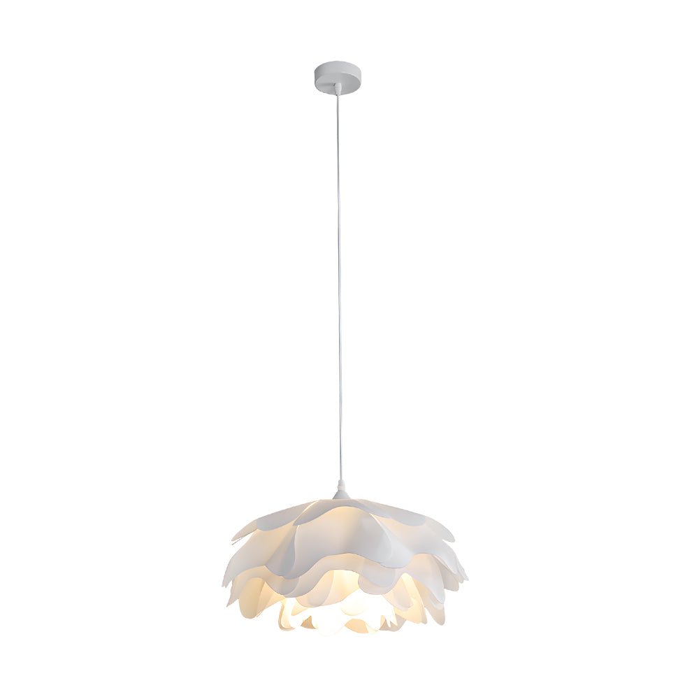 Modern Acrylic Flower Pendant Light - 3-Step Dimming White Ceiling