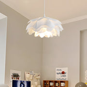 Modern Acrylic Flower Pendant Light - 3-Step Dimming White Ceiling
