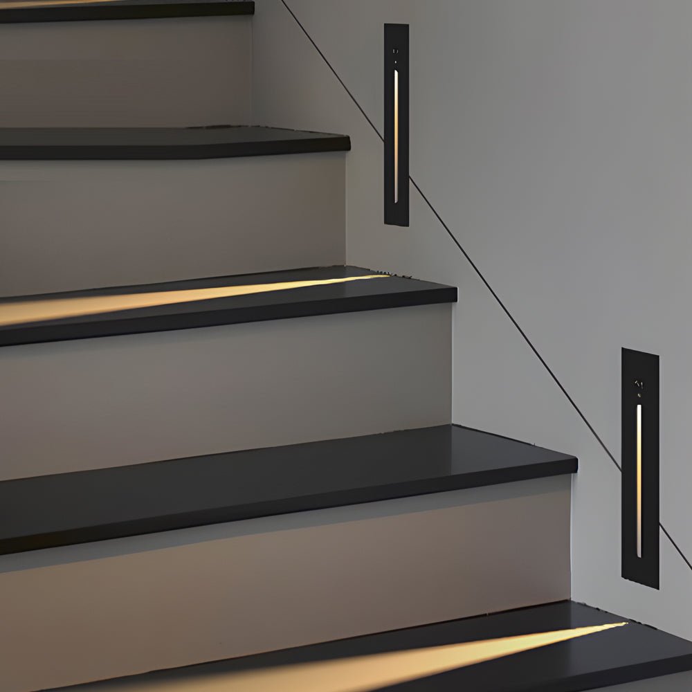 Motion Sensor LED Stair Light Recessed Wall Step Lighting Indoor