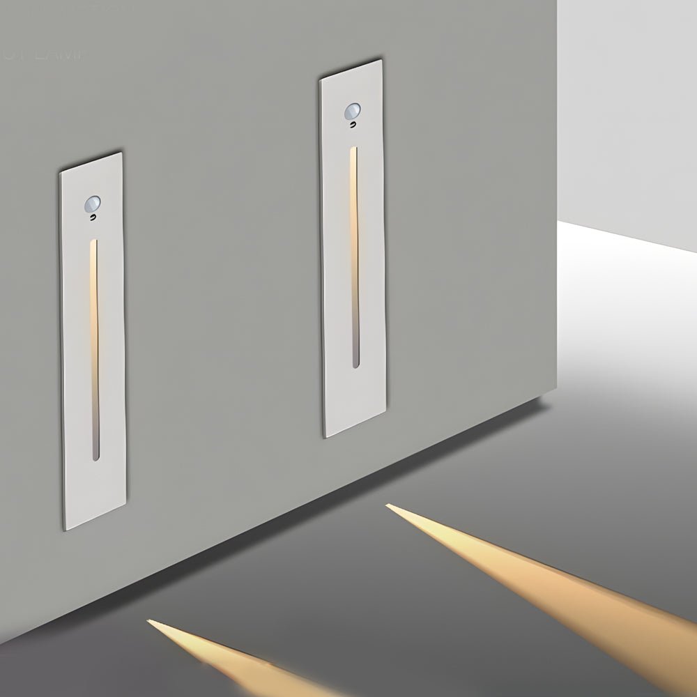 Motion Sensor LED Stair Light Recessed Wall Step Lighting Indoor
