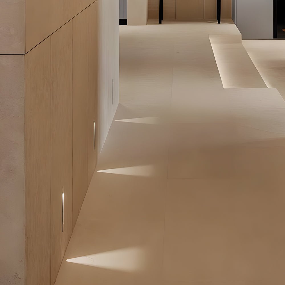 Motion Sensor LED Stair Light Recessed Wall Step Lighting Indoor