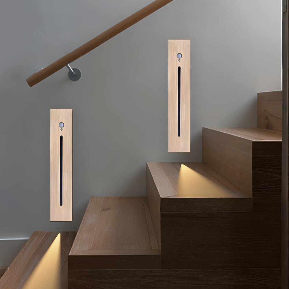 Motion Sensor LED Stair Light Recessed Wall Step Lighting Indoor
