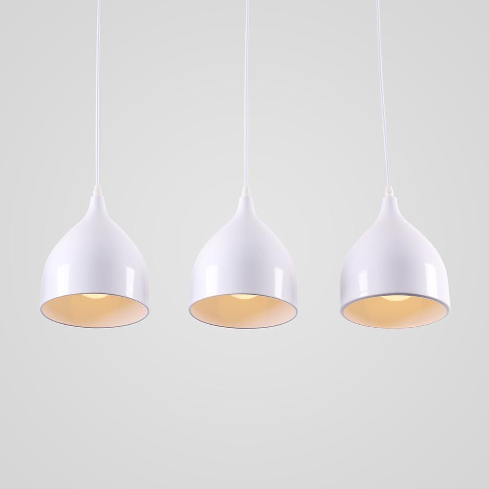 3-Light Modern Pendant Light Metal Island Chandelier