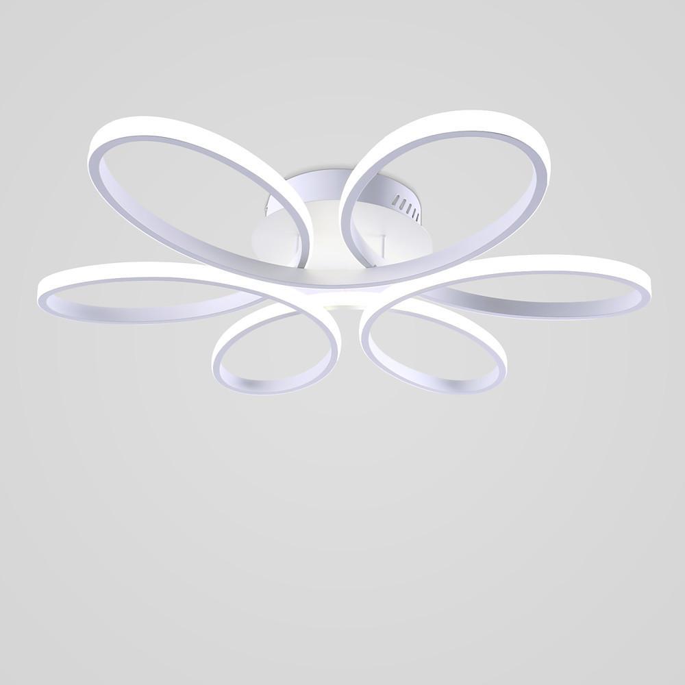 Flower Petal Dimmable LED Flush Mount Ceiling Light