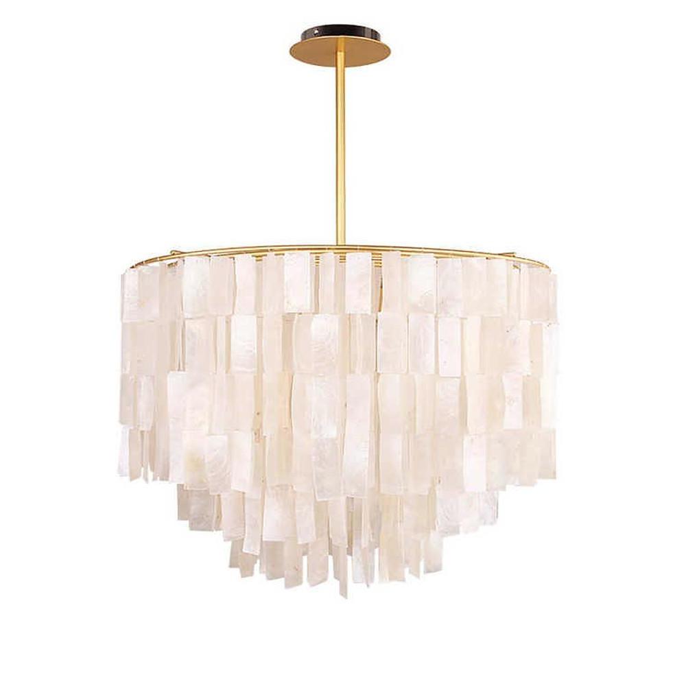 Shell Cascade Chandelier - Modern Tiered Pendant Light