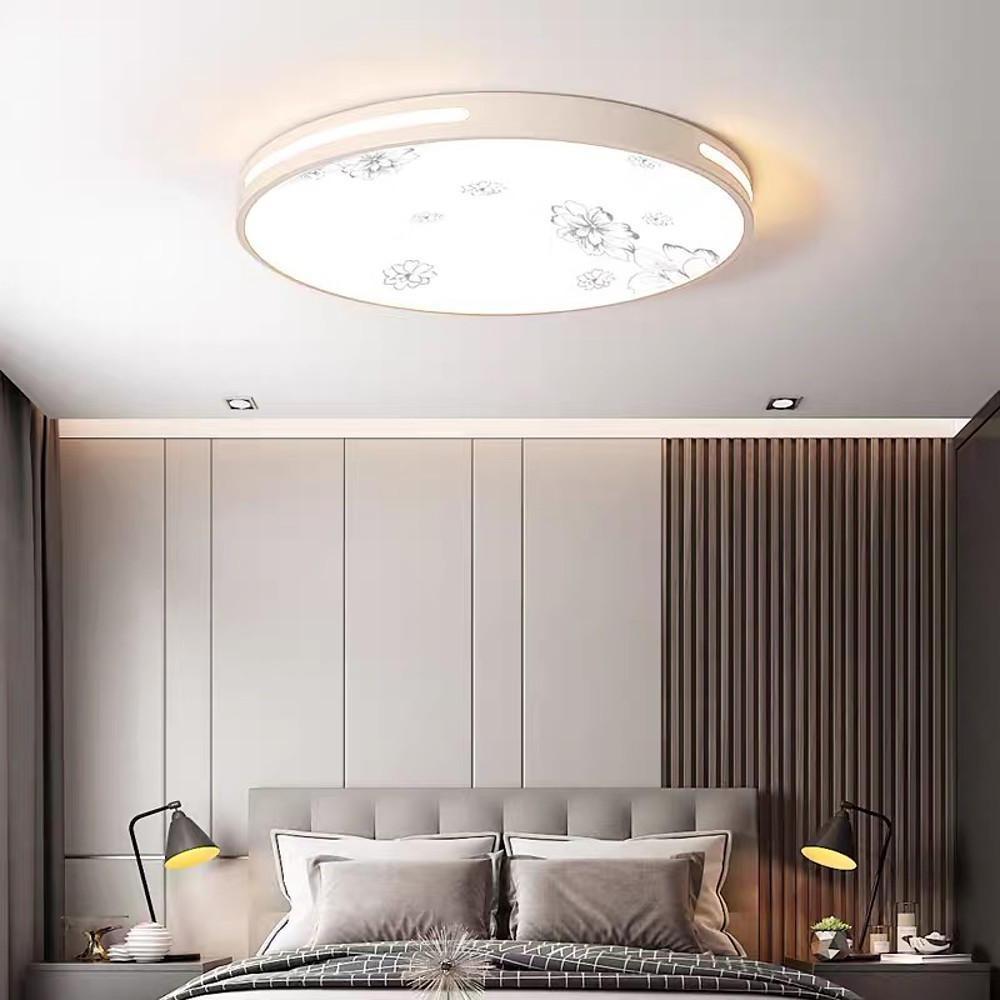 Modern Round Botanical LED Flush Mount Ceiling Light