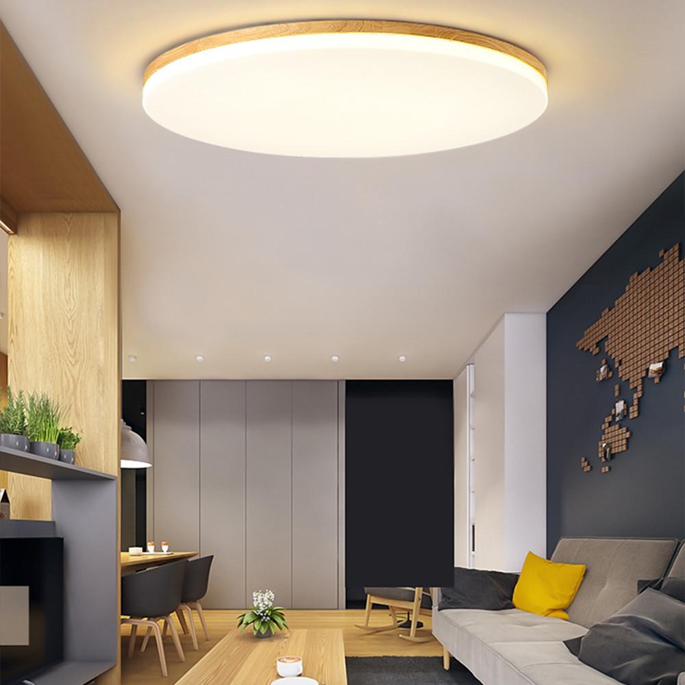 Dimmable LED Flush Mount Ceiling Light – Modern Minimalist Design