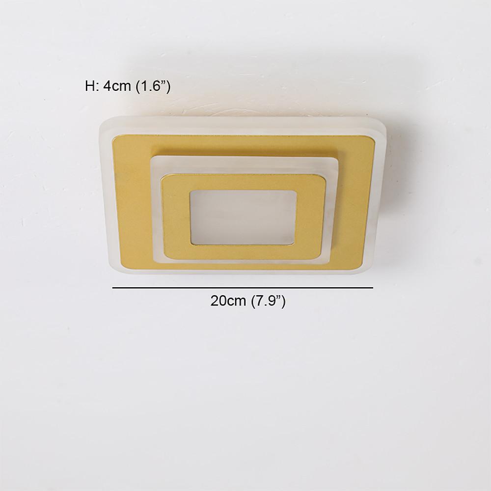 Multi Square LED Flush Mount Ceiling Light for Hallway & Entryway