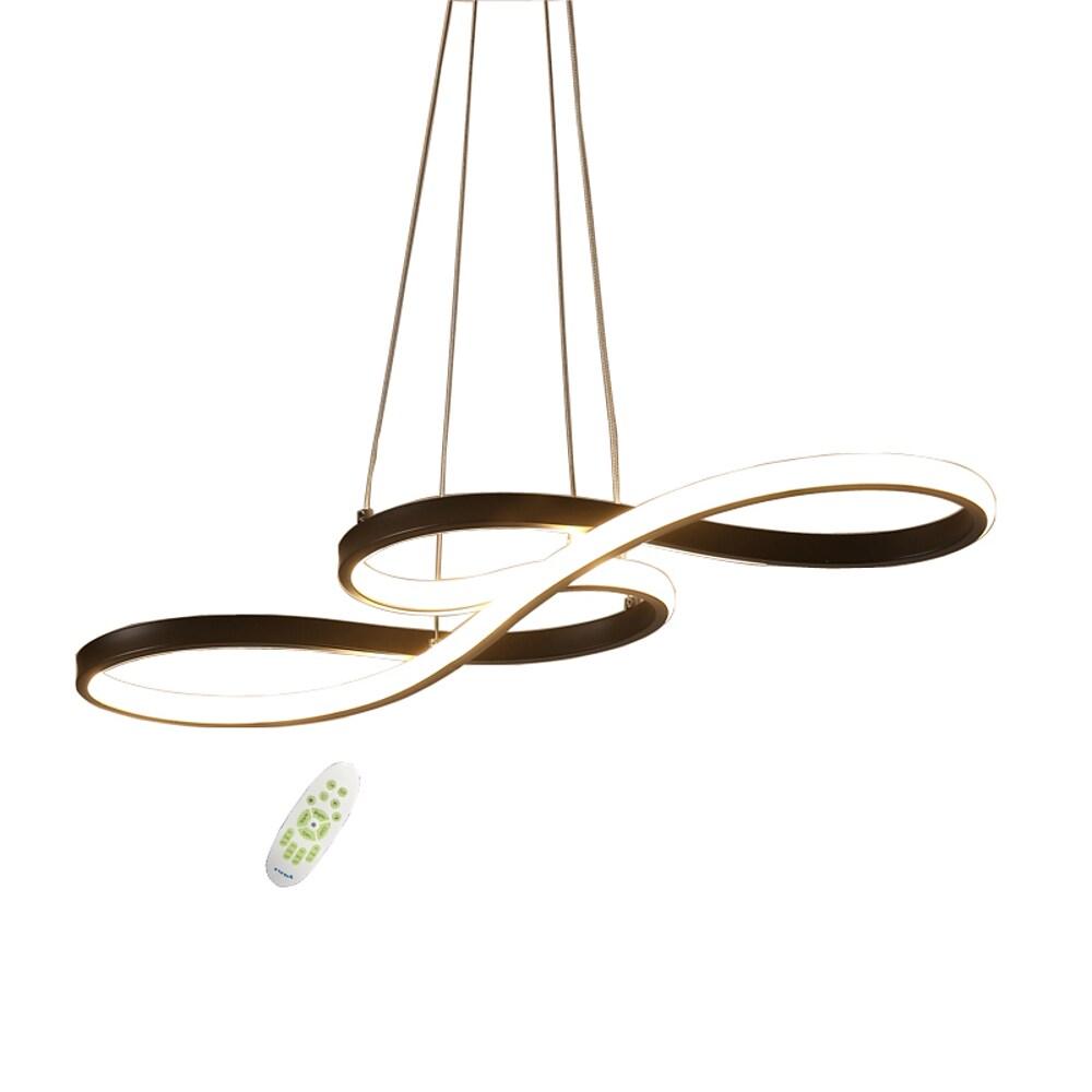 Modern Wave Silicone LED Pendant Light - Adjustable Dining Room
