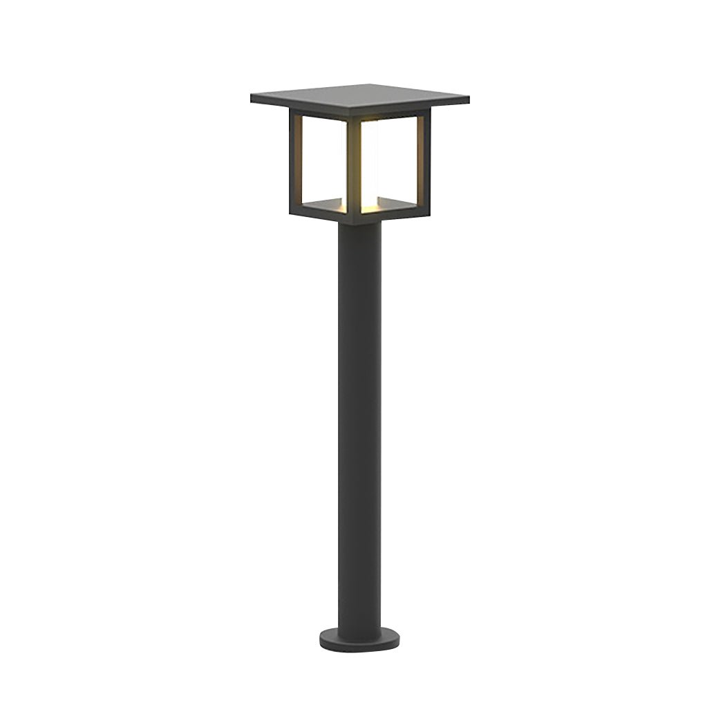 Wide Top LED Post Light with Rain Shield & Dual Power Options