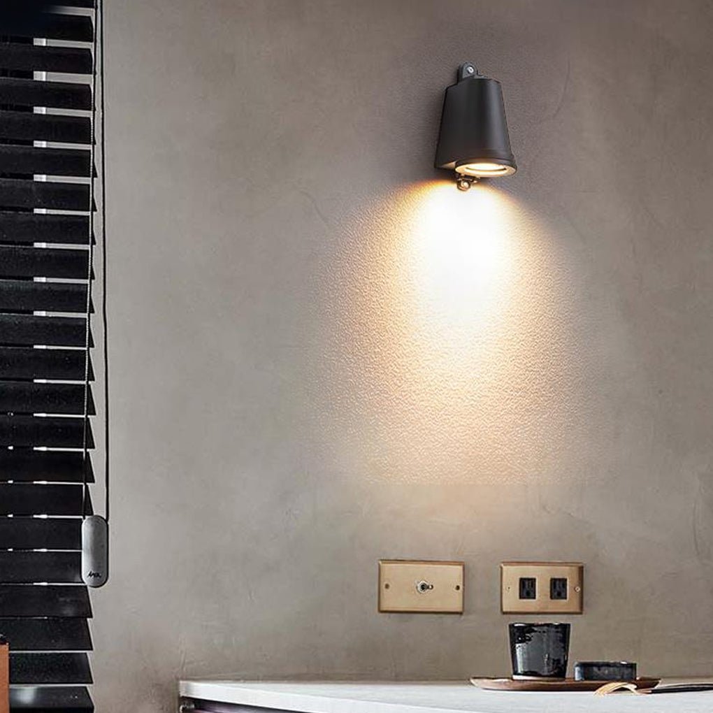 Industrial Bell Wall Sconce - Outdoor LED Light Fixture