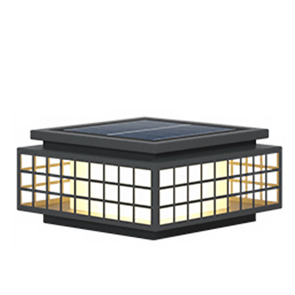 Solar LED Garden Lamp - Vintage Hollowed Pattern Weatherproof Design